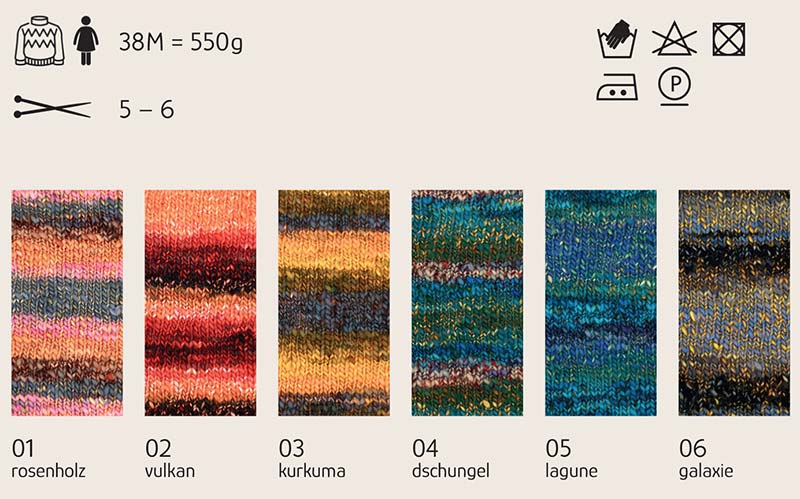 Maila Multicolor Austermann Farbkarte