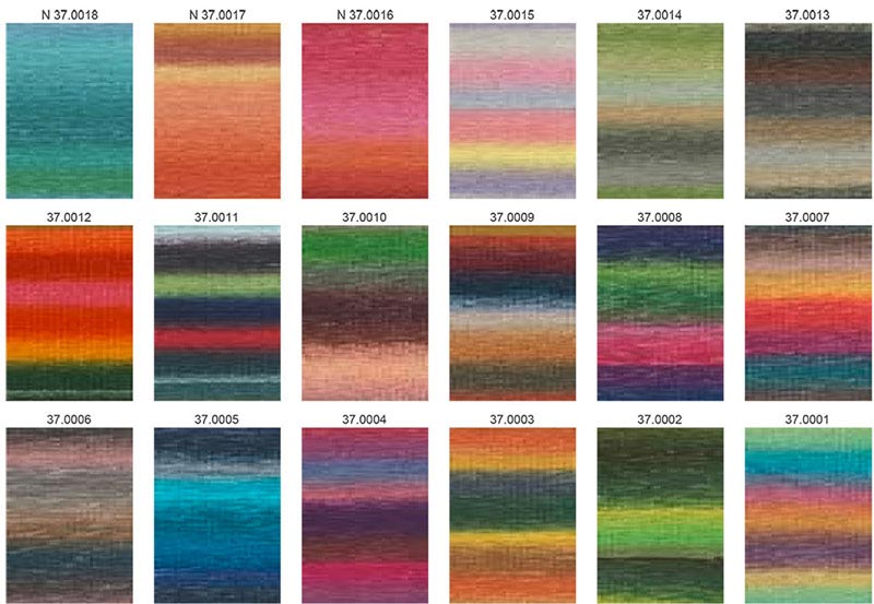 Merino 120 Degrade Lang Yarns Farbkarte