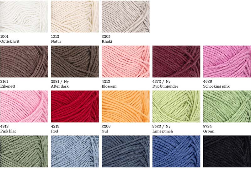 Mandarin Naturell Sandnes Garn Farbkarte