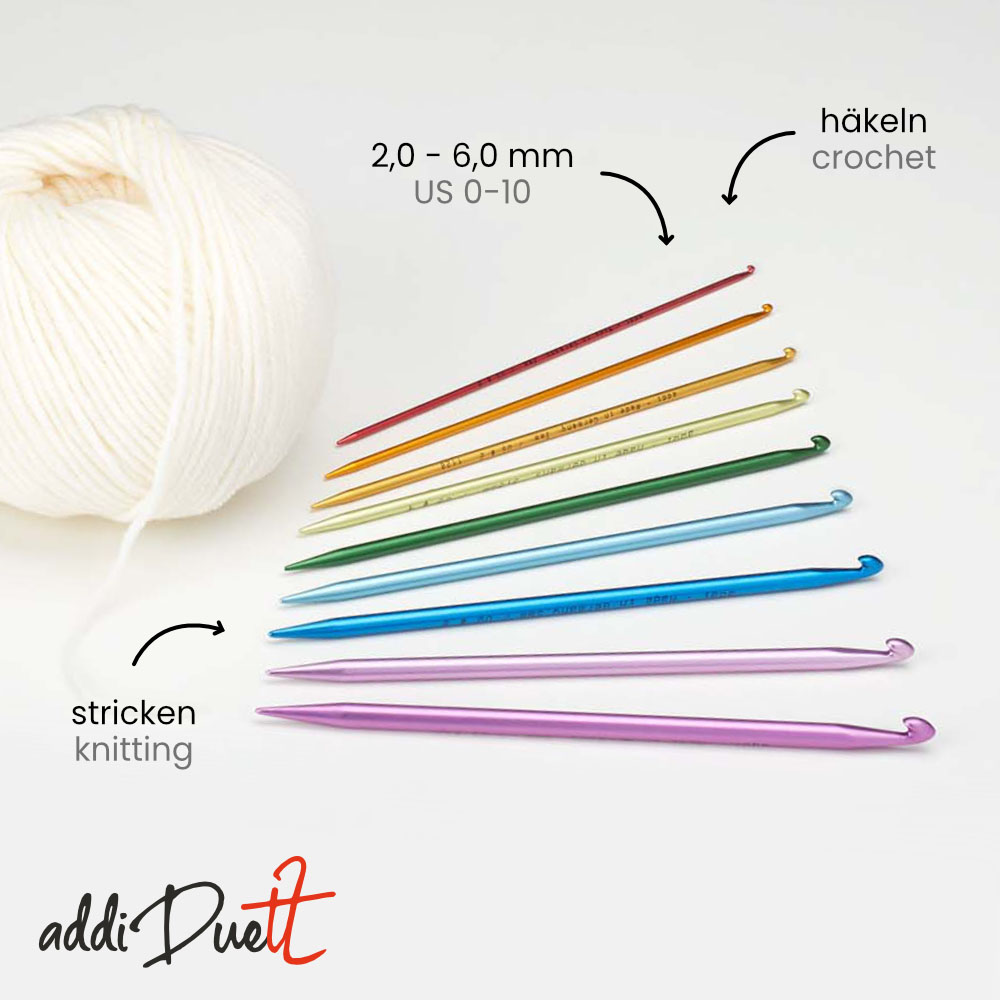 Addi Duett Häkel- und Stricknadel