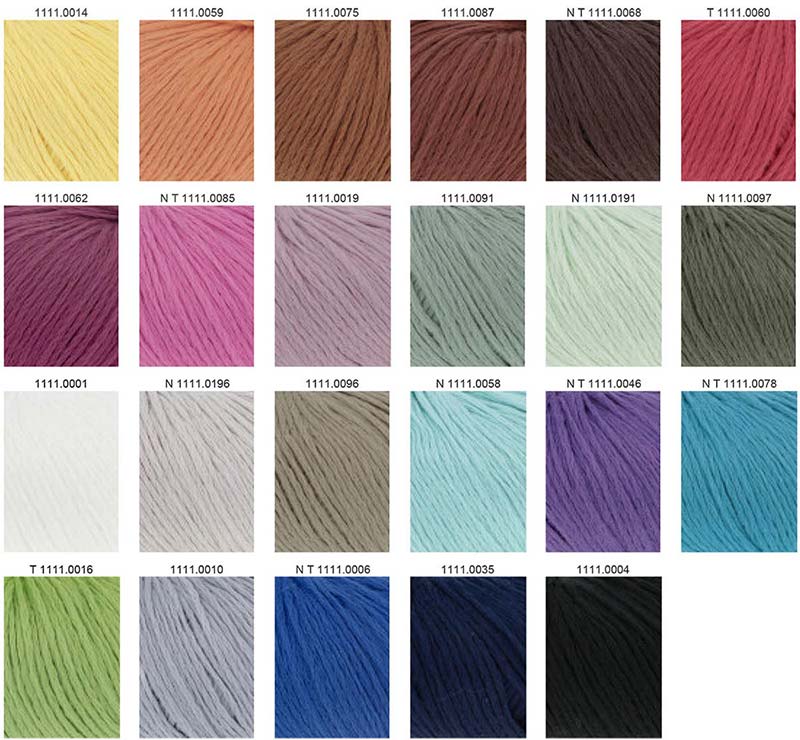 Amira Light Lang Yarns Farbkarte