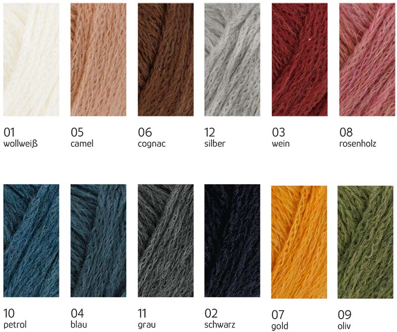 Camel Wool Austermann Farbkarte
