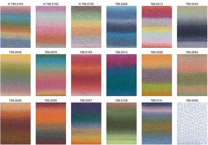 Baby Cotton Color Lang Yarns Farbkarte