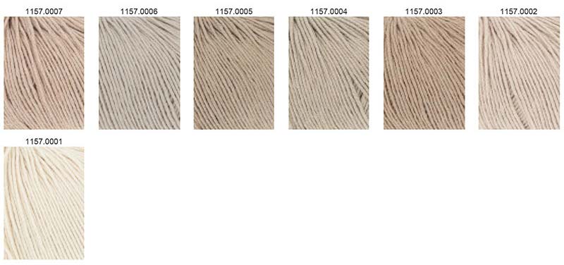 Baby Cotton Naturally Colored Lang Yarns Farbkarte
