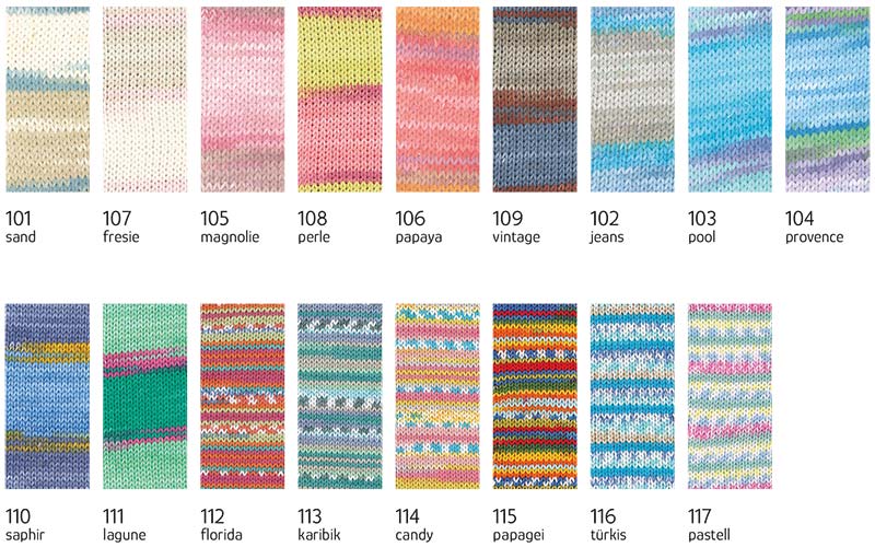 Bio Cotton Color Austermann Farbkarte