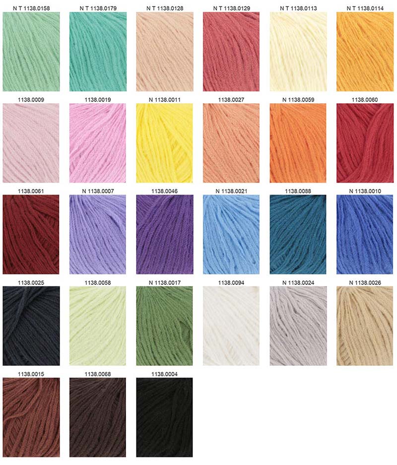 Bliss Lang Yarns Farbkarte