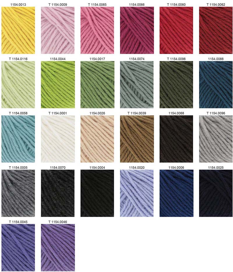 Cashmere Plus Farbkarte Lang Yarns