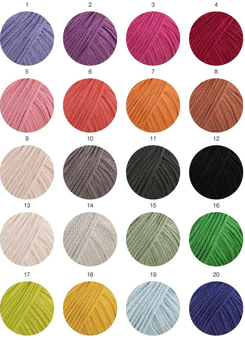 Cotton Silk Farbkarte Lana Grossa