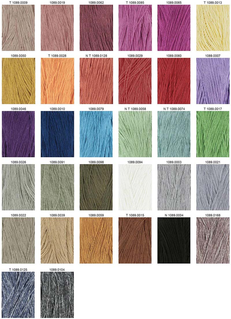 Crealino Lang Yarns Farbkarte