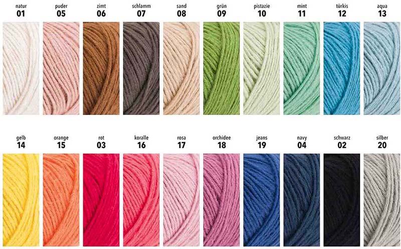 Austermann Ecopure Farbkarte