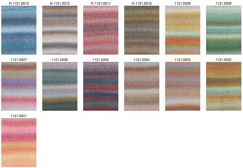 Orion Lang Yarns Farbkarte