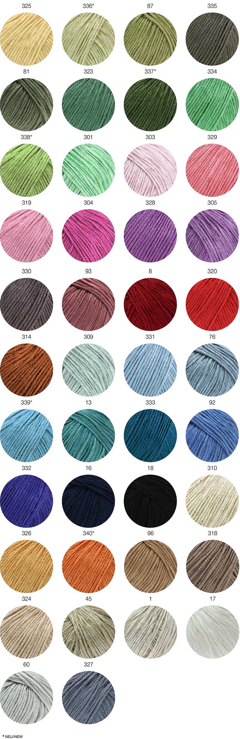 Linarte Farbkarte Lana Grossa