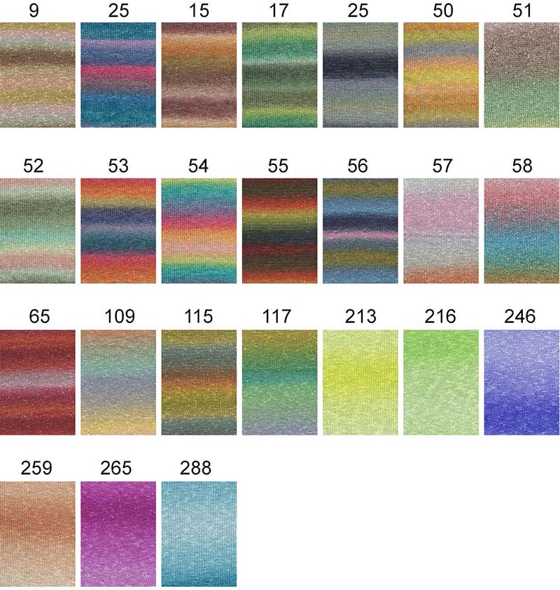 Linello Lang Yarns Farbkarte