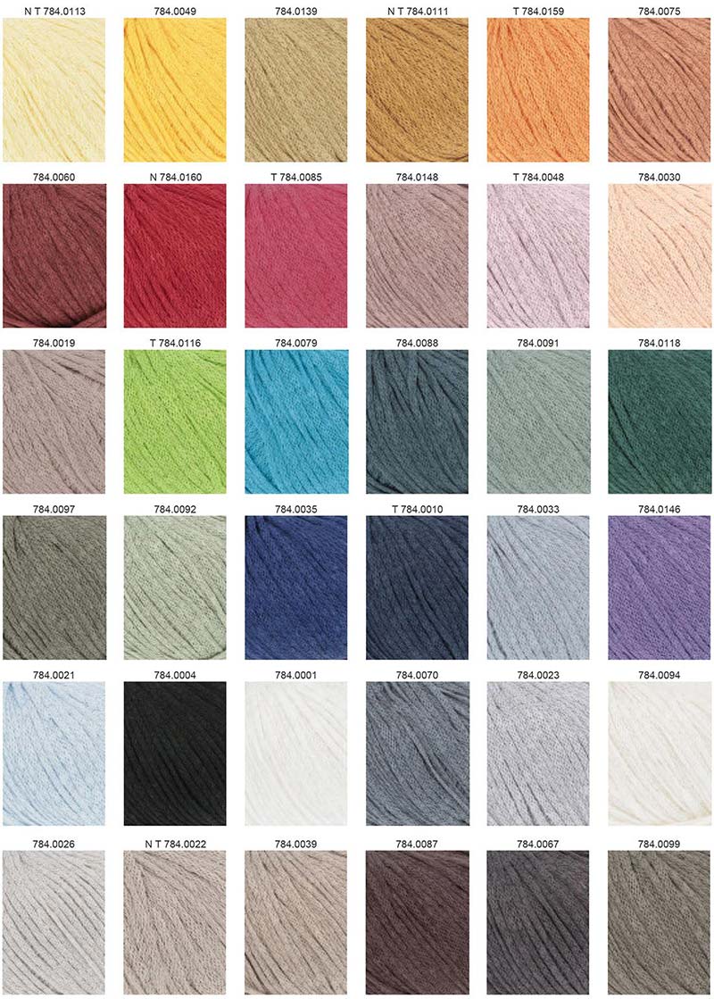 Lino Lang Yarns Farbkarte