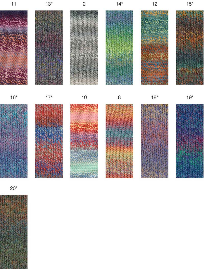 Merino Twister Farbkarte Lana Grossa