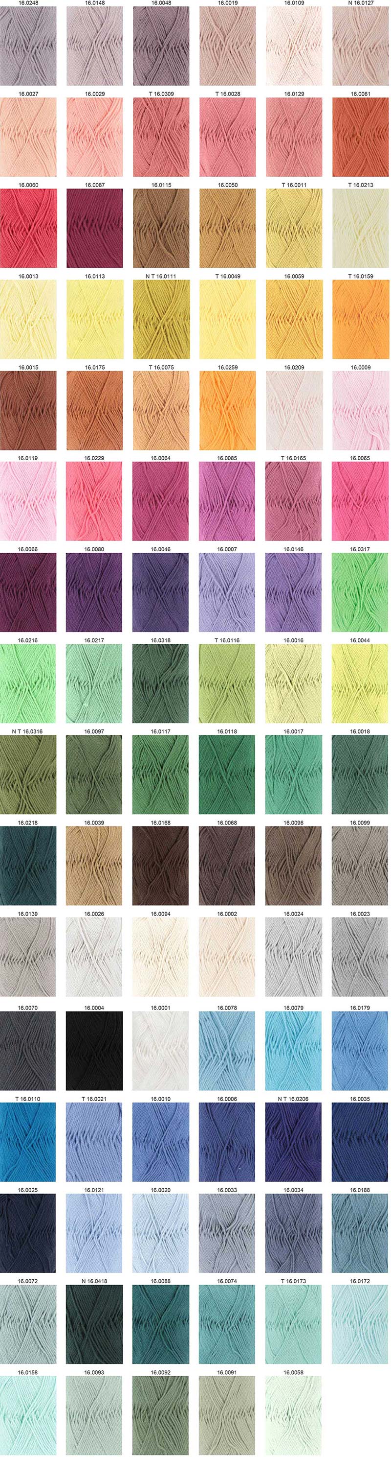 Quattro Lang Yarns Farbkarte