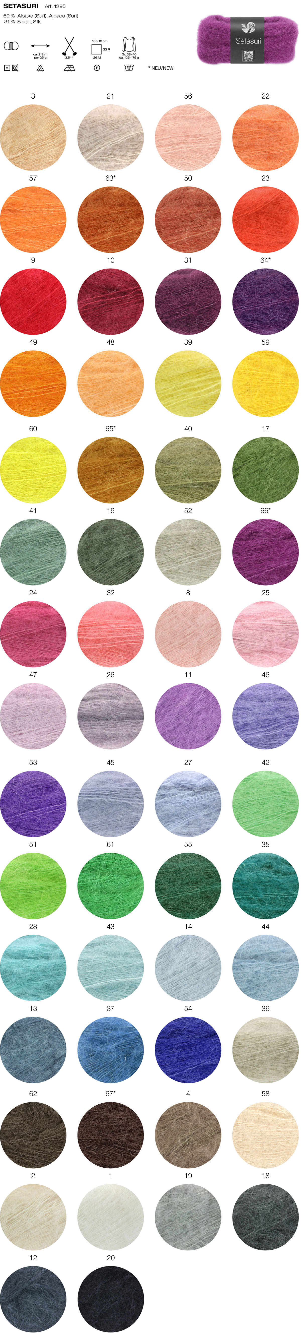 Setasuri Farbkarte Lana Grossa
