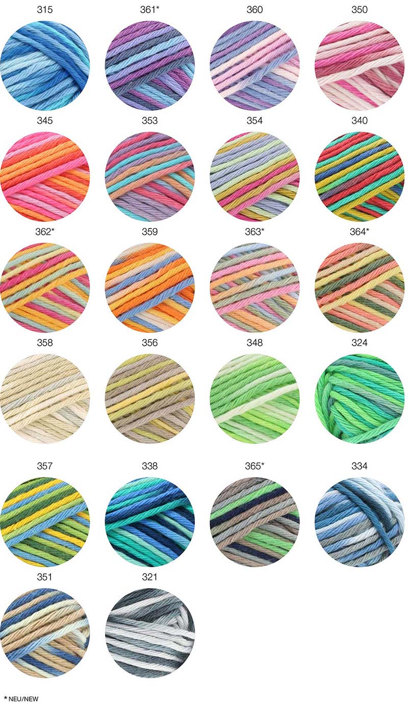 Star Print Farbkarte Lana Grossa