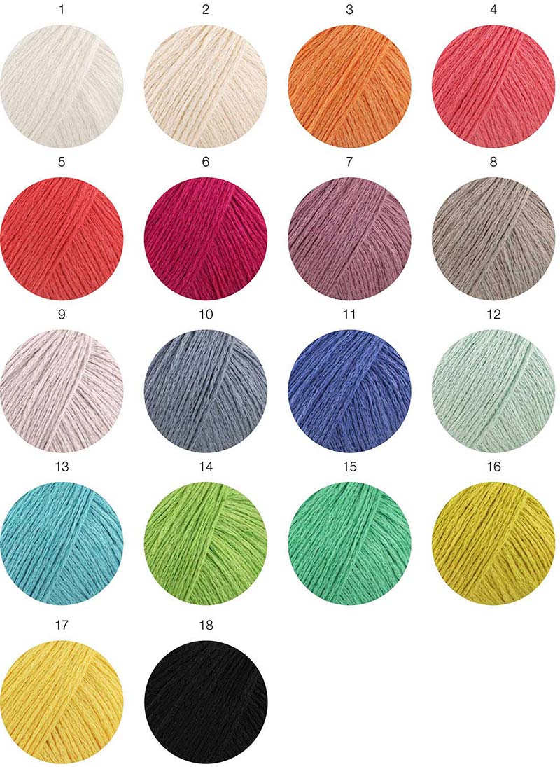 Summer Cashmere Farbkarte Lana Grossa