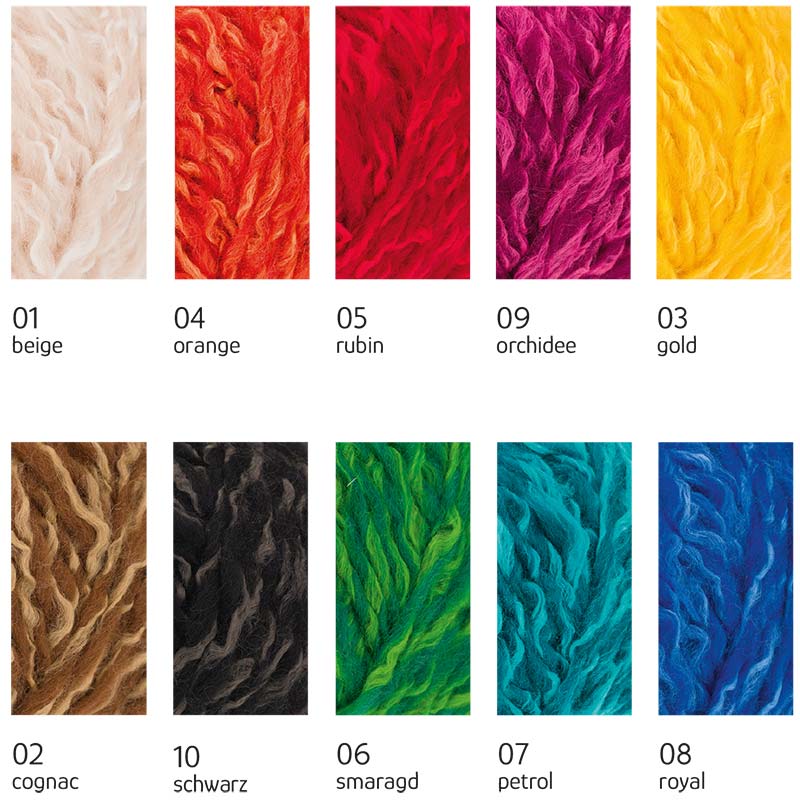 Wooly Shine Austermann Farbkarte