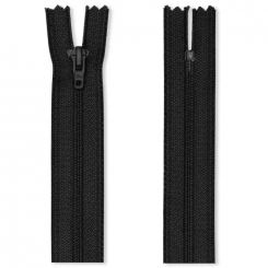 Metall Reißverschlüsse M1 14-22cm 000 schwarz | 22 cm