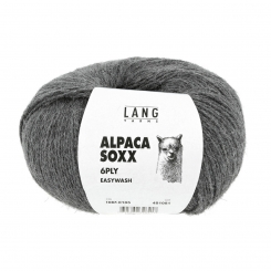 Alpaca Soxx 6-fach Lang Yarns 105 Dunkelgrau Melange