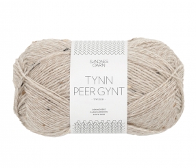 Tynn Peer Gynt Sandnes Garn 2655 Grabeige Tweed