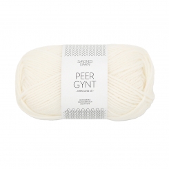 Peer Gynt Sandnes Garn 1002 Hvit