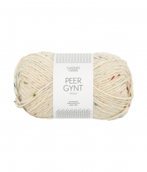 Peer Gynt Tweed Sandnes Garn 1044 Natur Tweed Tuttu Frutti