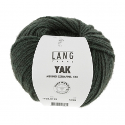 Yak Lang Yarns 199 Armeegrün Melange