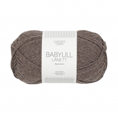 Babyull Lanett Sandnes Garn 2652 Mellombrun Melert 