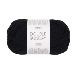 Double Sunday Sandnes Garn 1099 Svart