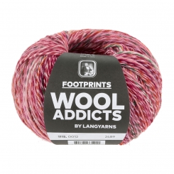 Footprints 4-fach Lang Yarns 12 Pink/Dark Green/Rose