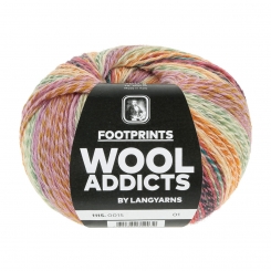 Footprints 4-fach Lang Yarns 15 Orange/Lilac/Green