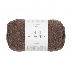 Mini Alpakka Sandnes Garn 2652 Mellombrun Melert