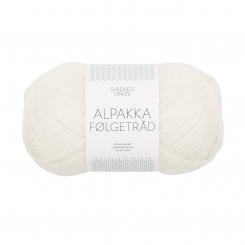Alpakka Folgetrad Sandnes Garn 1002 Hvit