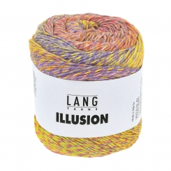 Illusion Lang Yarns 01 Rosa/Gelb/Lila/Orange