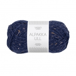 Alpakka Ull Sandnes Garn 5585 Marinebla Tweed