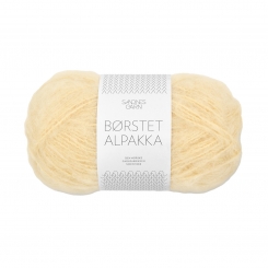 Borstet Alpakka Sandnes Garn 2112 Lys Gul