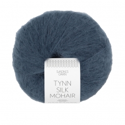 Tynn Silk Mohair Sandnes Garn 6081 Dyp Bla