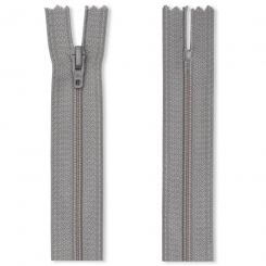 Feine Reißverschlüsse S1 016 silbergrau | 15 cm