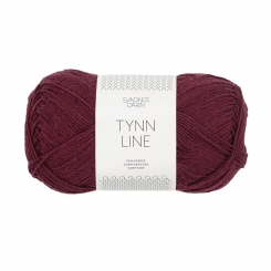 Tynn Line Sandnes Garn 4372 Dyp Burgunder