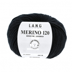 Merino 120 Lang Yarns 004 SCHWARZ