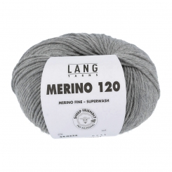 Merino 120 Lang Yarns 324 GRAU MELANGE