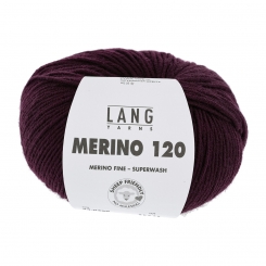 Merino 120 Lang Yarns 390 AUBERGINE