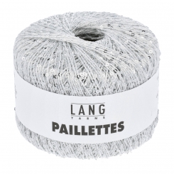 Paillettes Lang Yarns 01 Weiß/Silber