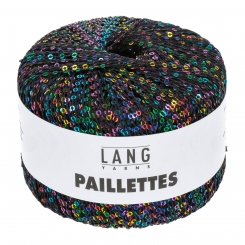Paillettes Lang Yarns 104 Schwarz/Bunt