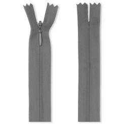 Unsichtbare Reißverschlüsse S6 004 mittelgrau | 60 cm