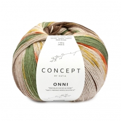 Onni Socks 4-fach Katia Concept 400 Braun-Rostrot-Ocker