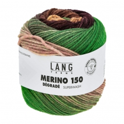 Merino 150 Degrade Lang Yarns 12 Grün/Bordeaux/Lachs